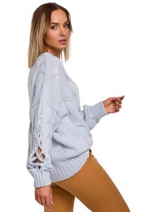 Warm Boat Neck Sweater (Light Blue)