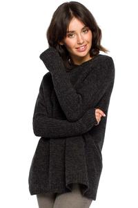 Dark Grey Simple Fall Sweater