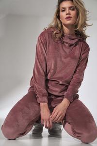 Pink Velveteen Joggers