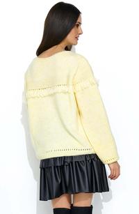 Flared Leather Short Skirt with Frills