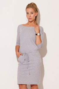 Drop Shoulder Stretchable Sheath Dress