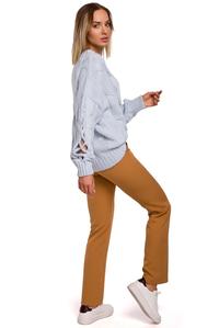 Warm Boat Neck Sweater (Light Blue)