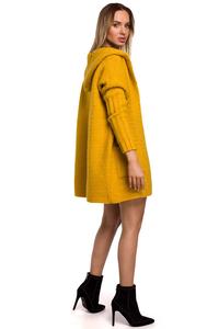 Warm Oversized Sweater with Hood (Honey)