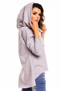 Grey Street Fashion Hoodie Longer Back