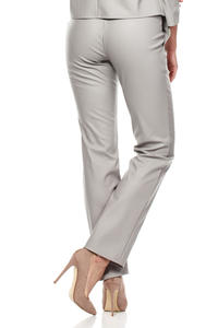 Grey Ultra Sleek Chic Straight Pants